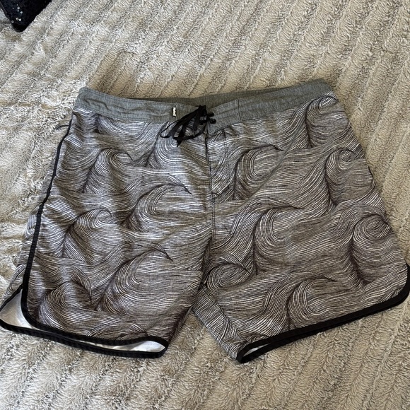 Hurley Other - Hurley Gray Striped Board Shorts